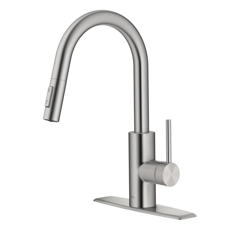 KRAUS Oletto Single Handle Pull Down Kitchen Faucet - Image 4