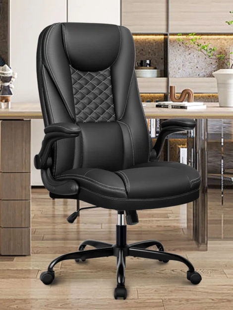 Loriece+Ergonomic+Executive+Chair+with+Flip-up+Armrests-268220829