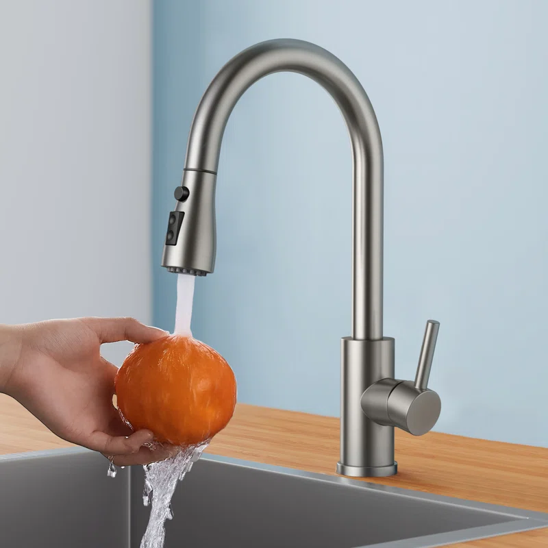 Pull Down Single Handle Kitchen Faucet - Image 2